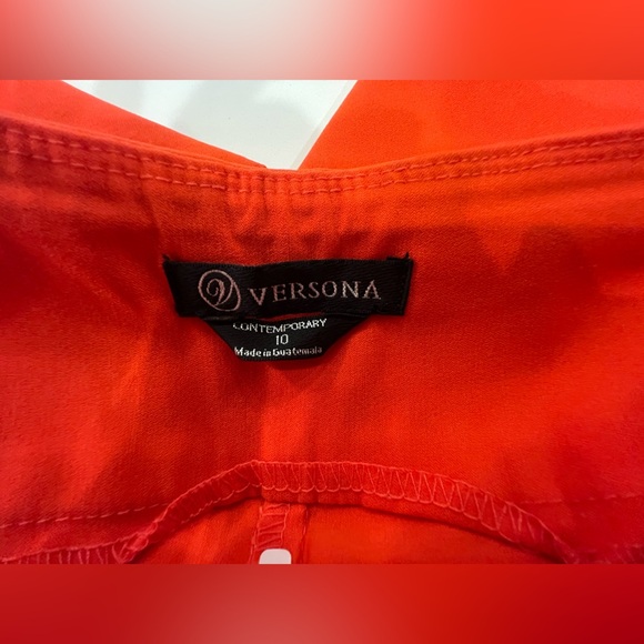 Versona Burnt Orange Crop Pants Size 10 - Picture 5 of 11